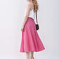 A-Line Maxi Linen Skirt REIMS Bohemian with Zipper
