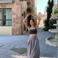 Ankle-Length Linen Maxi Skirt AVIGNON for Summer