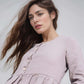 Beige Bow Detail Linen A-Line Dress ROUEN for Everyday