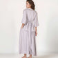 Belgian Linen Elegant Maxi Dress MALAGA