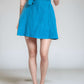 Belted A-Line Linen Mini Skirt AJACCIO for Beach