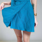 Belted A-Line Linen Mini Skirt AJACCIO for Beach
