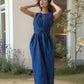Belted Sleeveless Linen Summer Dress MARSEILLE