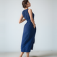 Belted Sleeveless Linen Summer Dress MARSEILLE