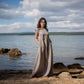 Boho Mustard Linen Maxi Dress MALLORCA Plus Size