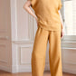 Elastic Waist Linen Lounge Pants AVIGNON with Ties