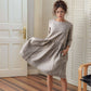 Handmade Pocket Linen Midi Dress AMIENS Casual
