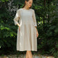 Handmade Pocket Linen Midi Dress AMIENS Casual