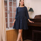 Handmade Pocket Linen Midi Dress AMIENS Casual