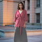 High-Waisted A-Line Linen Skirt BANFF Long Fit