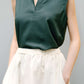 High Waist A-Line Linen Skirt LYON Midi Casual