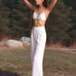 High Waist Wide Leg Linen Pants CANNES Custom