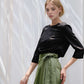 Knee Wrap Linen Skirt AJACCIO Side Tie Short