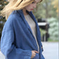 Linen Kimono Jacket TOULON with Pockets Long