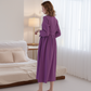 Long Sleeve Linen Maxi Dress NANCY with Pockets