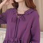Long Sleeve Linen Maxi Dress NANCY with Pockets