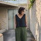 Minimalist Wide Leg Linen Palazzo Pants BANFF for Women