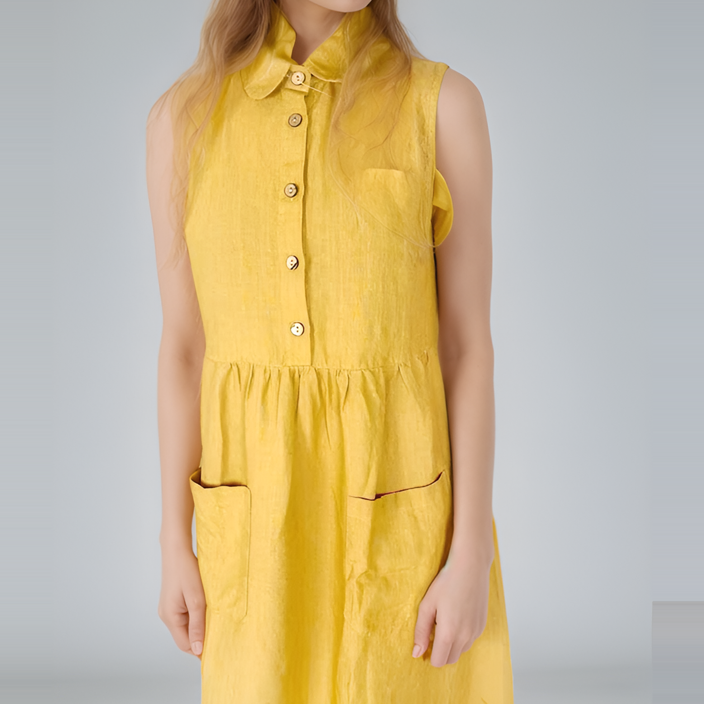 Palm Springs Style Linen Shirt Dress SORRENTO Maternity