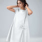Petite Bow Detail Linen Dress TOULON for Vacation