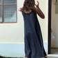 Sleeveless Loose Linen Swing Dress LIMOGES for Summer
