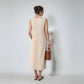 Sleeveless Pocket Linen Midi Dress ULURU for Plus Size