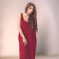 Sleeveless Linen Midi Dress ANNECY with Pockets
