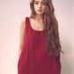 Sleeveless Linen Midi Dress ANNECY with Pockets