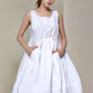 Sleeveless Linen Midi Dress CAEN Boho Balloon