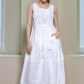 Sleeveless Linen Midi Dress CAEN Boho Balloon