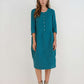 Sleeveless Linen Midi Dress GRENOBLE Casual Summer