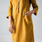 Sleeveless Linen Midi Dress GRENOBLE Casual Summer