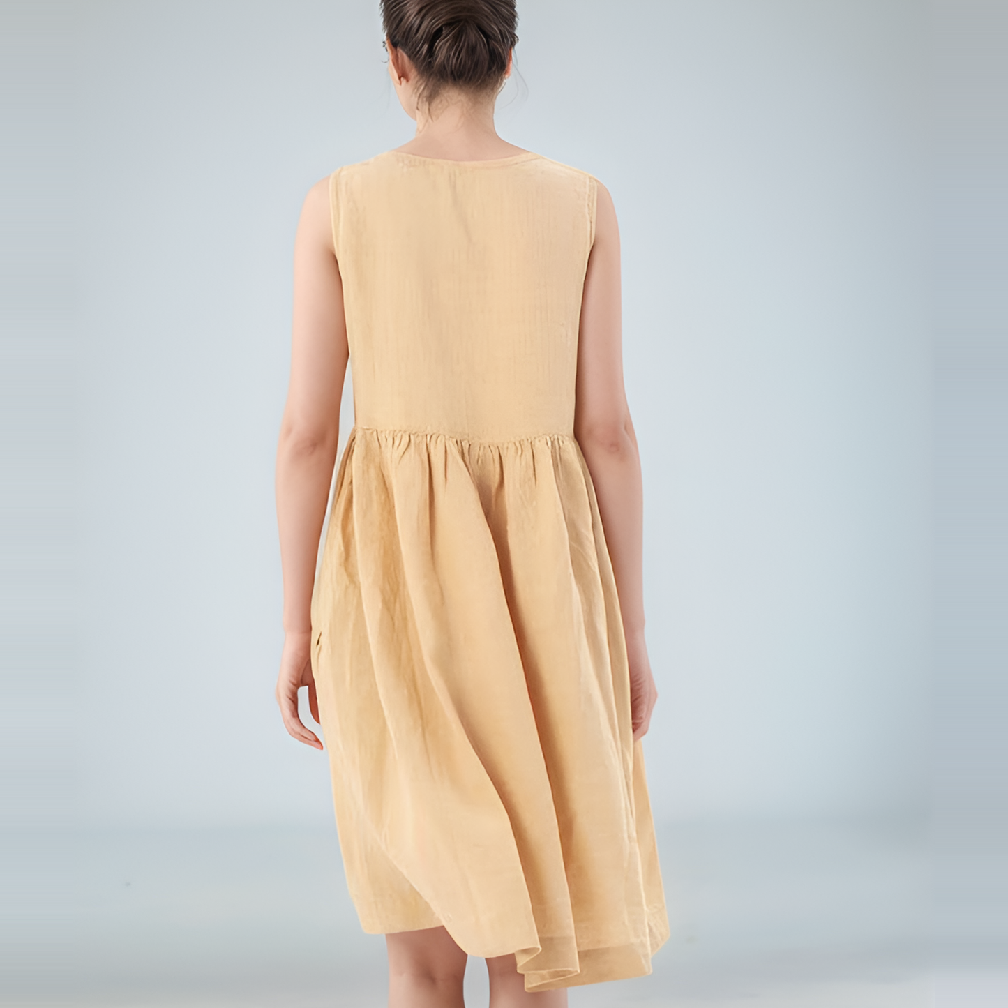 Soft Washed Linen Pocket Dress BESANCON for Women