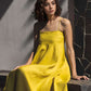 Spaghetti Strap Linen Maxi Dress AJACCIO