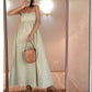 Spaghetti Strap Maxi Linen Dress CALAIS Sleeveless