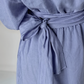V Neck Linen Kaftan Dress RENNES Kimono Sleeves