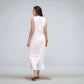 Washed V-Neck Button Down Linen Dress MONTREUX