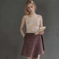Wrap Linen Mini Skirt MULHOUSE Belted Short